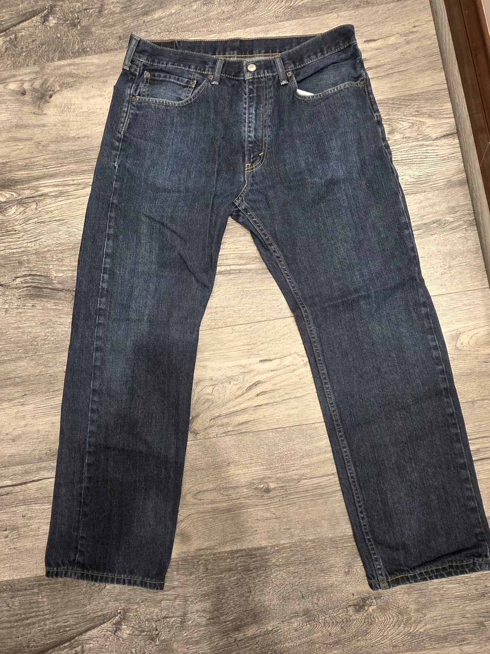 Levi’s 505 Regular Fit Men’s Jeans W36 L30 Dark Wash Straight Leg Denim
